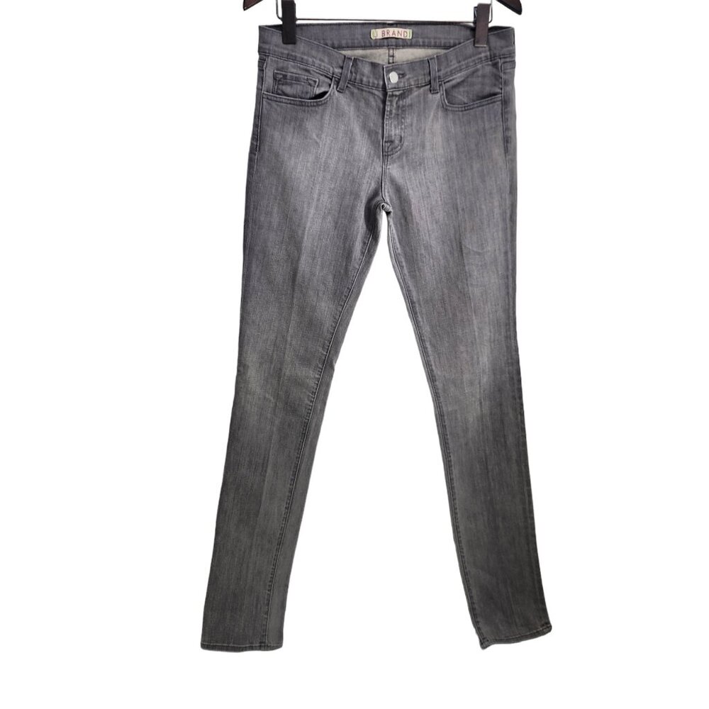 J Brand Gray Skinny Jeans‎ Size 30 Cotton/Spandex Women's Size 30 Long Length